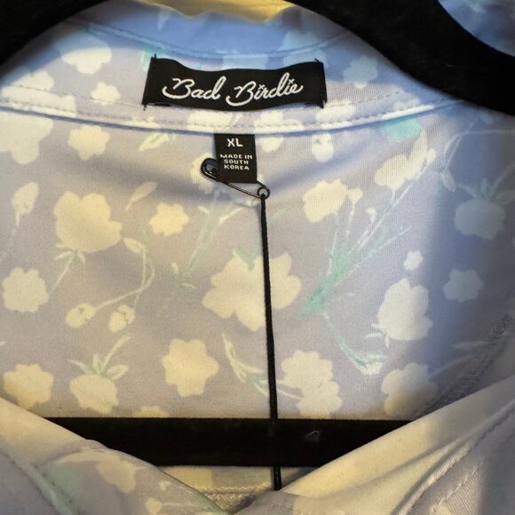 NWT Bad Birdie Men's flower pattern golf polo. - Picture 3 of 5